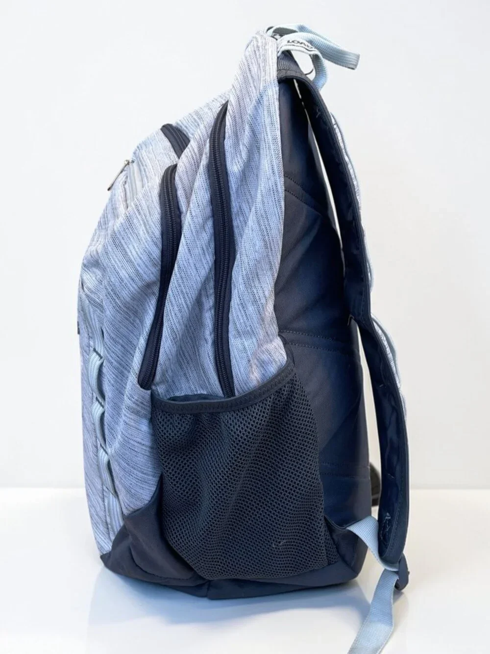 Adidas Defender Backpack Gray Navy Heather School Gym Laptop Travel Bag